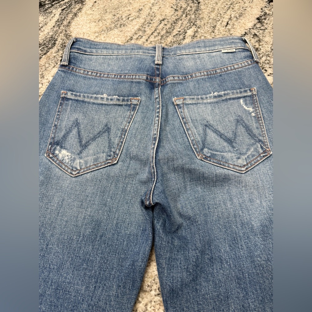 Mother The Pixie Tomcat Cropped Button-Front Dist… - image 8